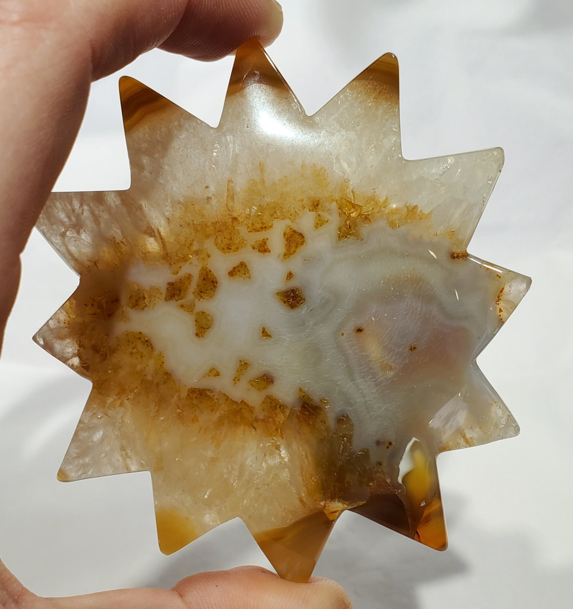 Agate Sun Carving