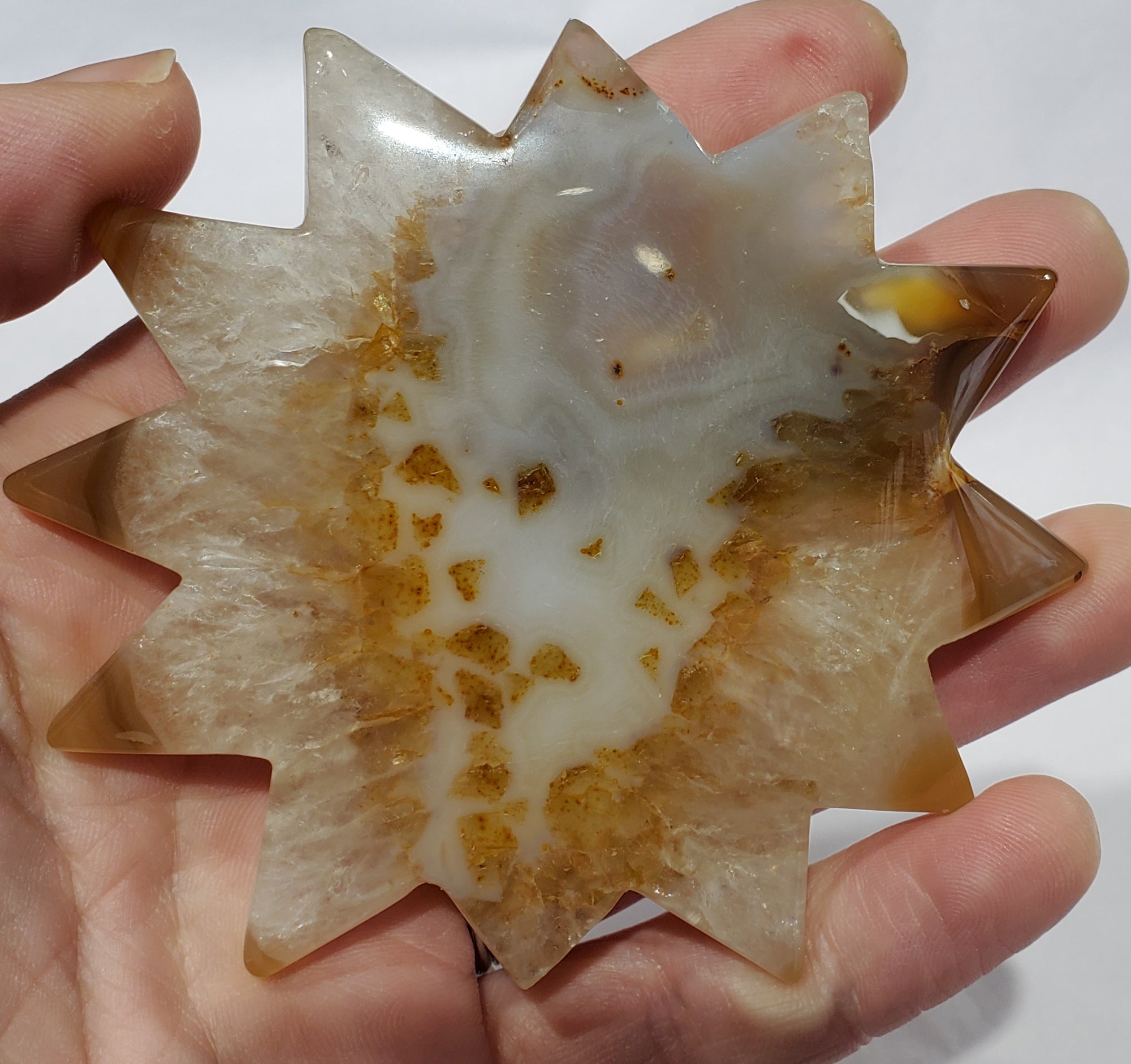 Agate Sun Carving