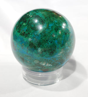 Chrysocolla and Malachite Sphere, Peru