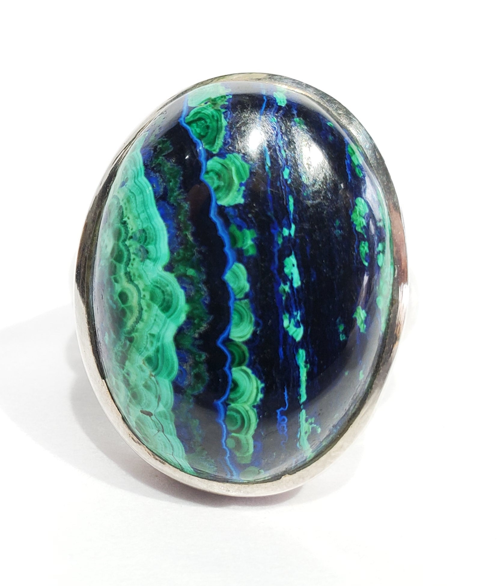 Malachite and Azurite Ring