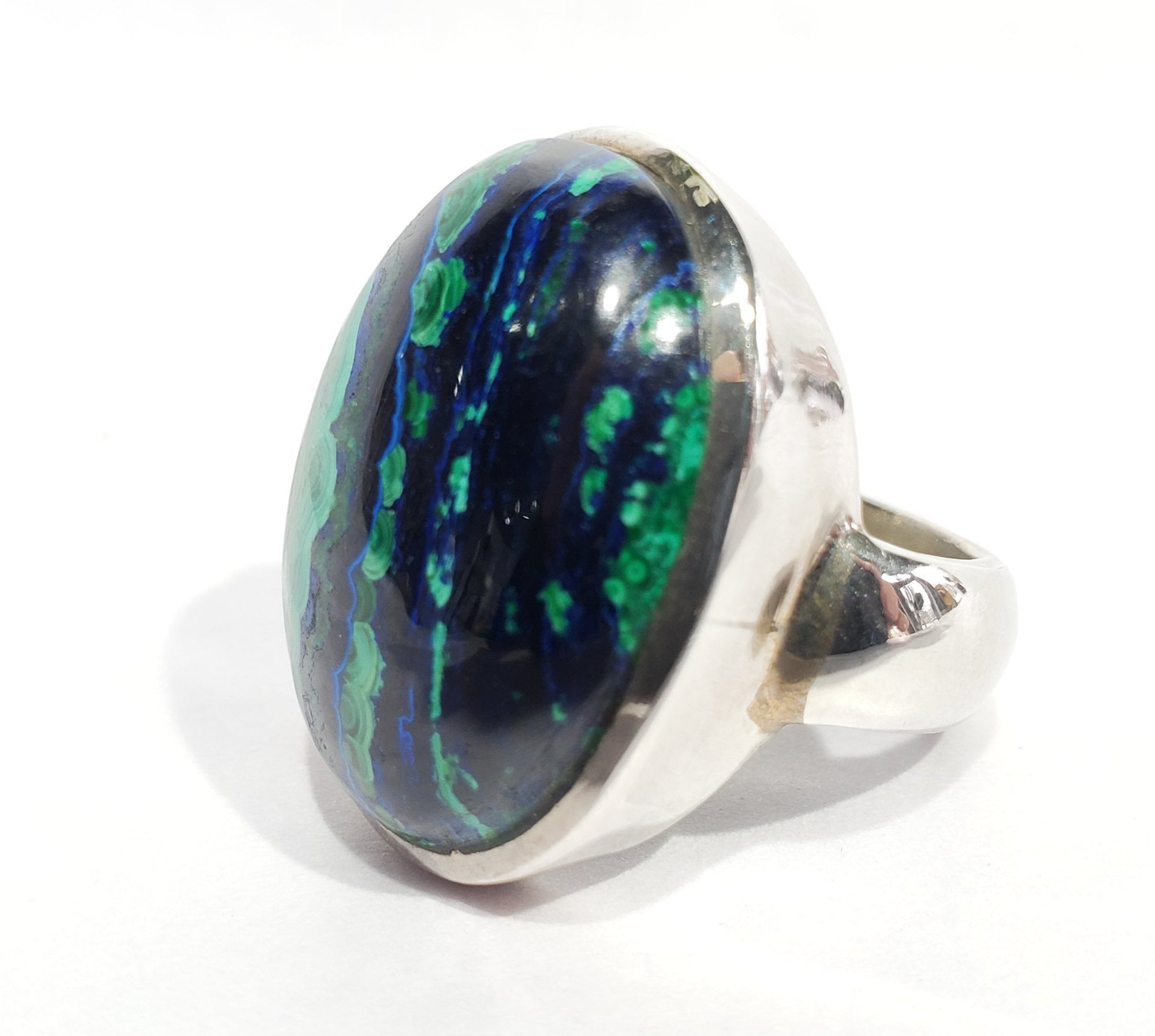 Malachite and Azurite Ring