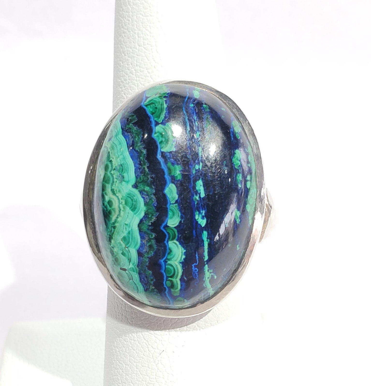 Malachite and Azurite Ring