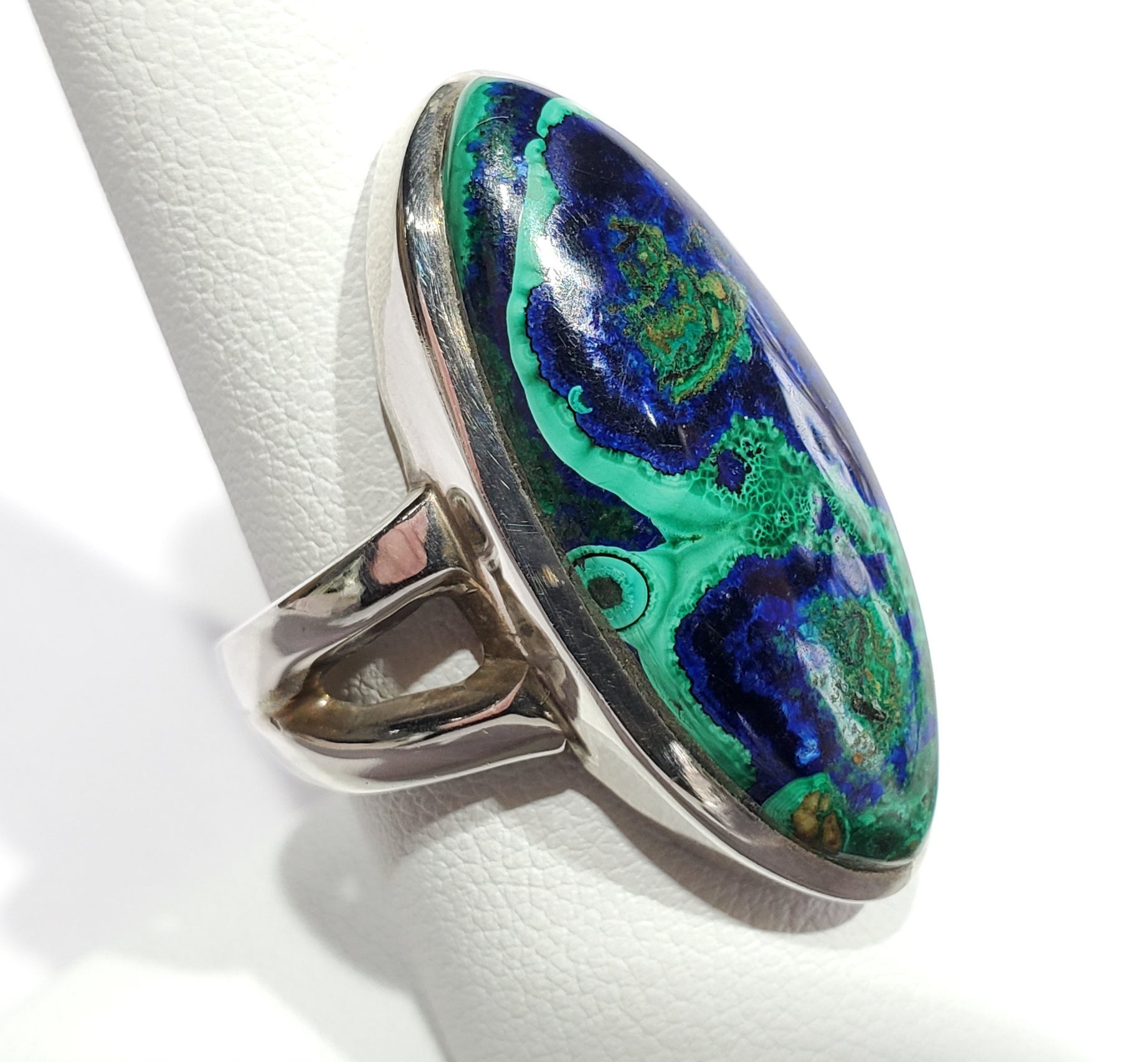 Malachite Azurite Ring