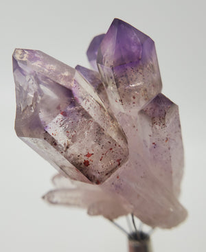 Brandberg Amethyst Cluster w/ Smoky Quartz and Hematite
