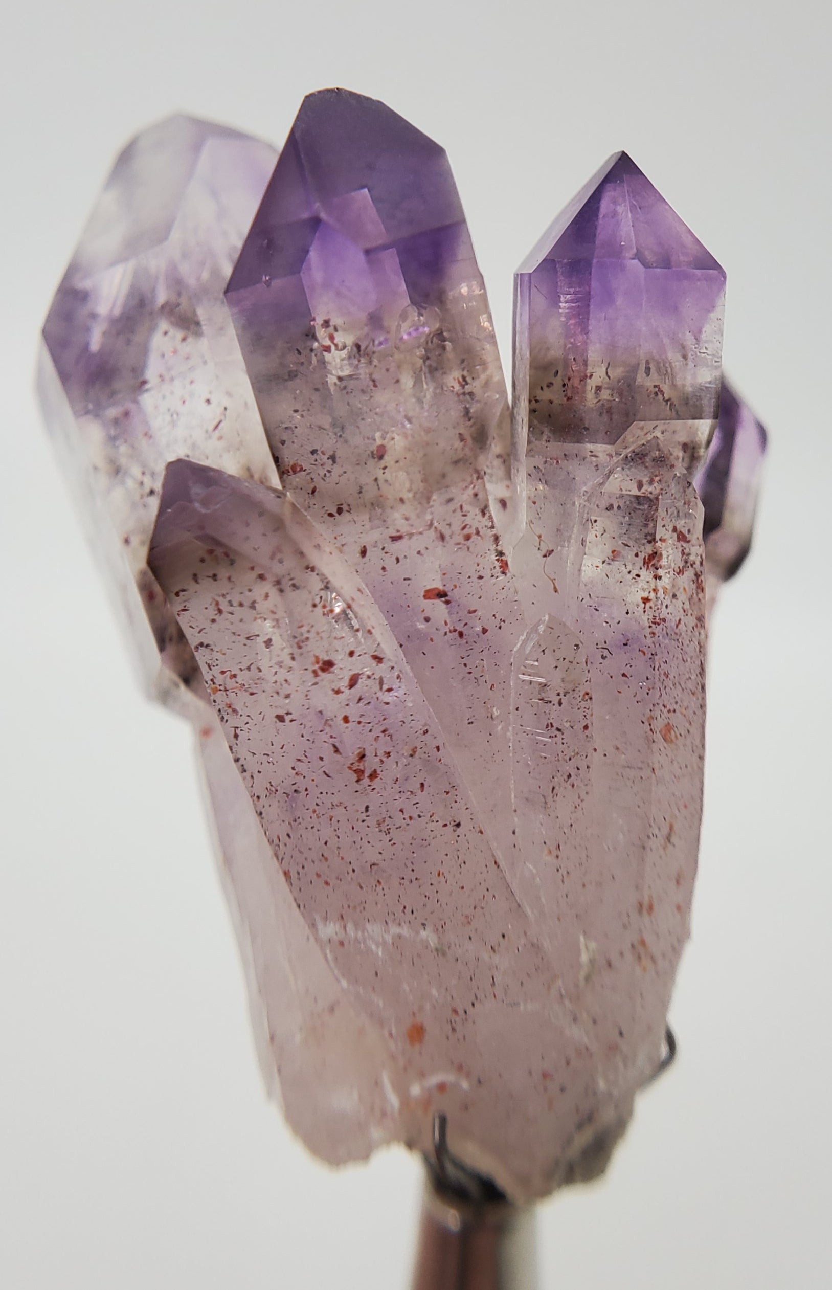 Brandberg Amethyst Cluster w/ Smoky Quartz and Hematite