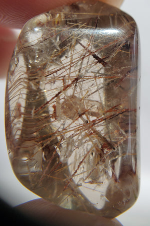 Rutilated Quartz w/ Manifestation Crystal ,  Brasil