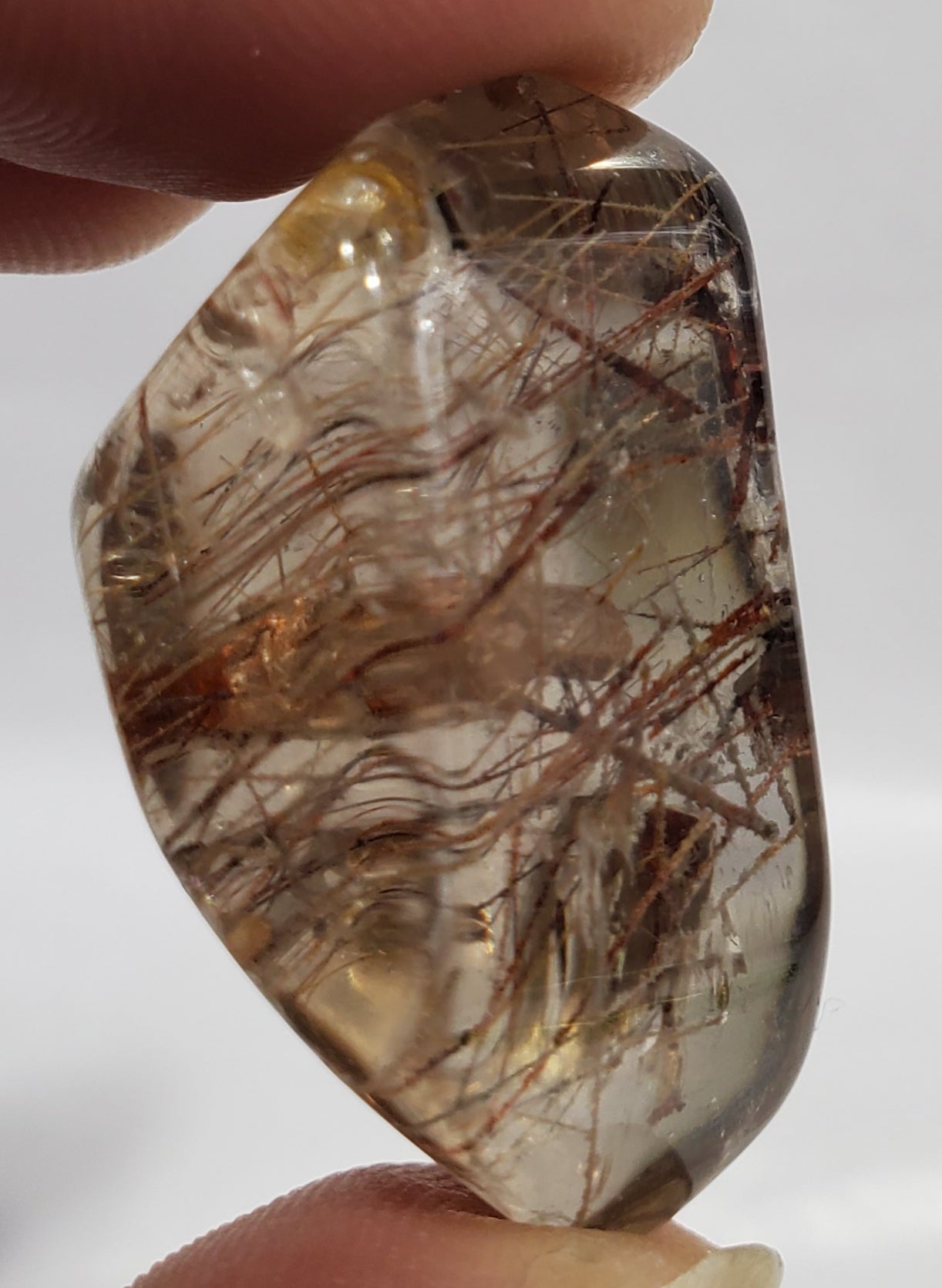 Rutilated Quartz w/ Manifestation Crystal ,  Brasil