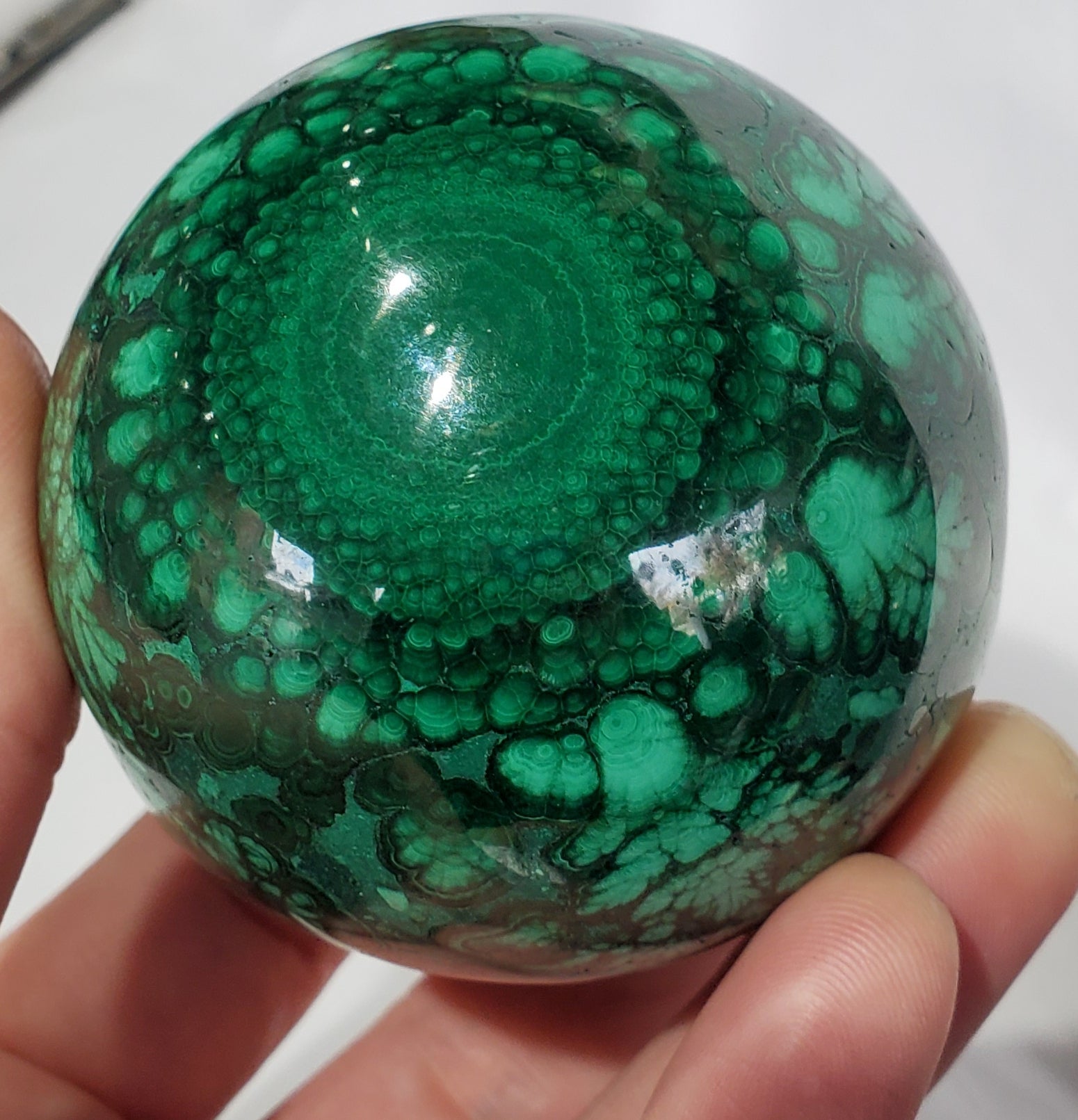 Malachite Sphere,  Congo