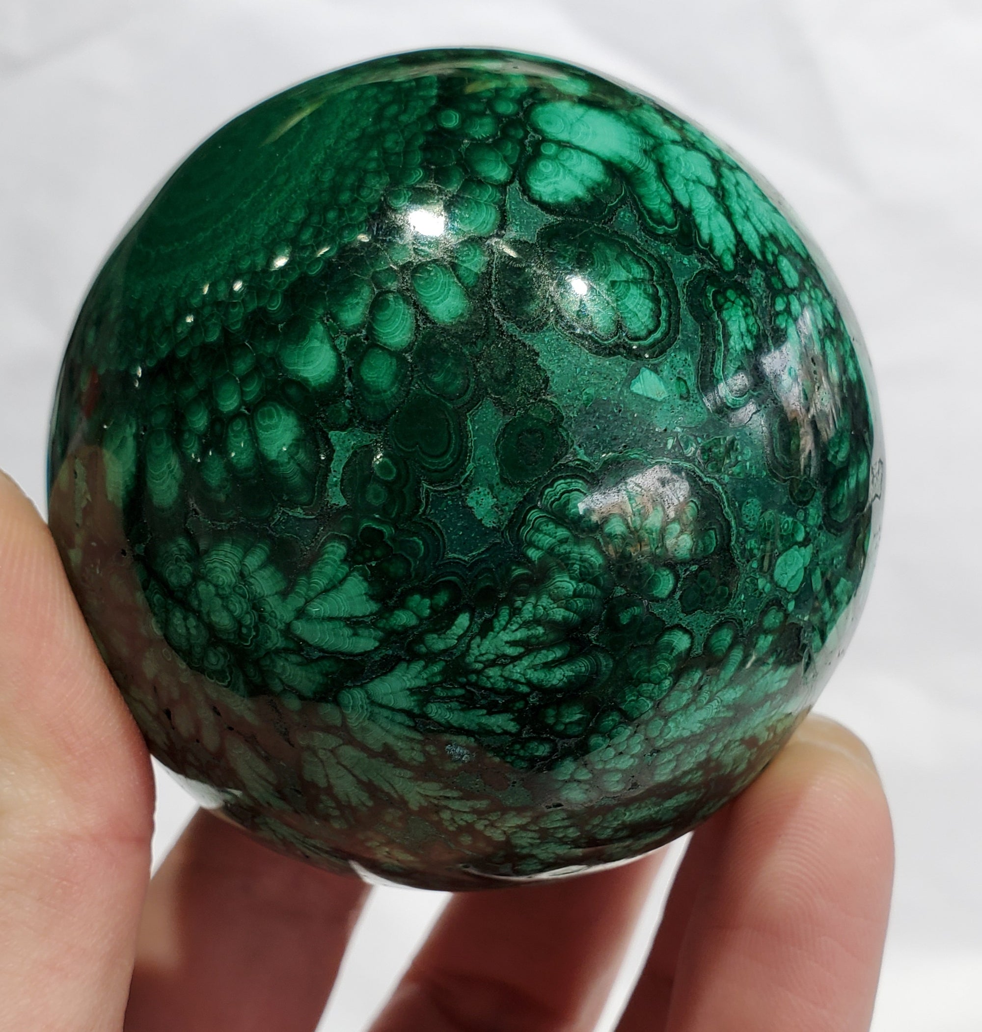 Malachite Sphere,  Congo