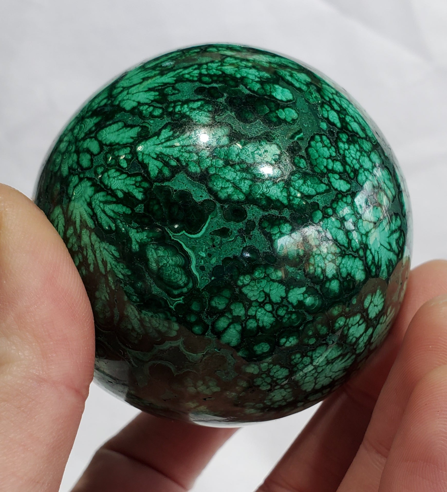Malachite Sphere,  Congo