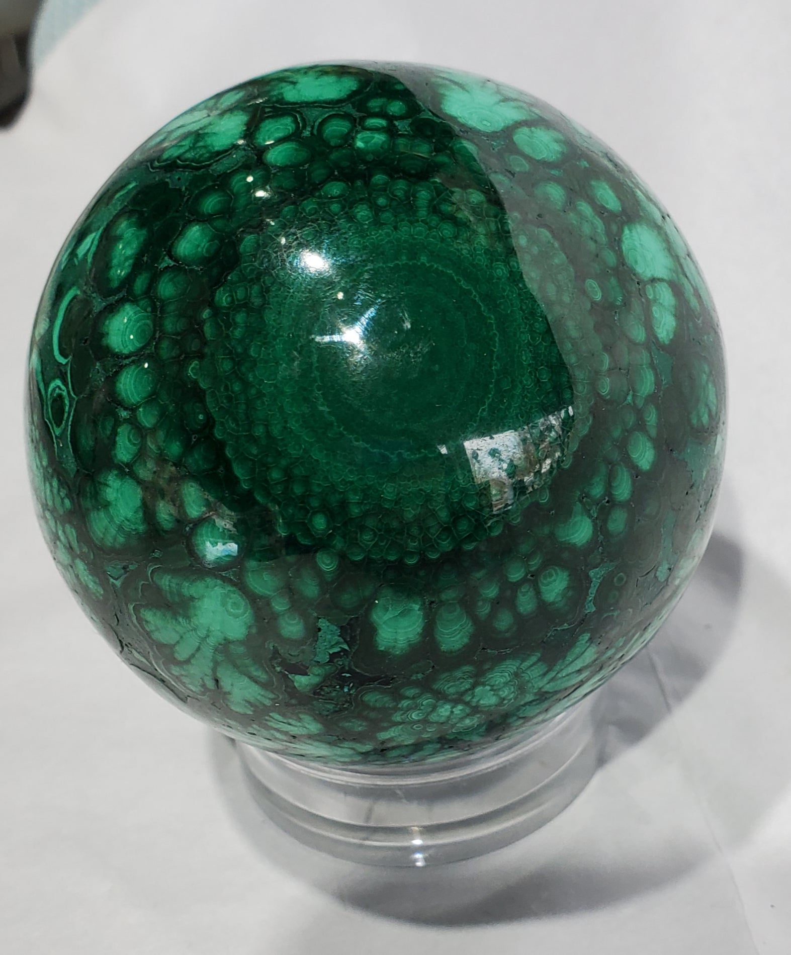 Malachite Sphere,  Congo