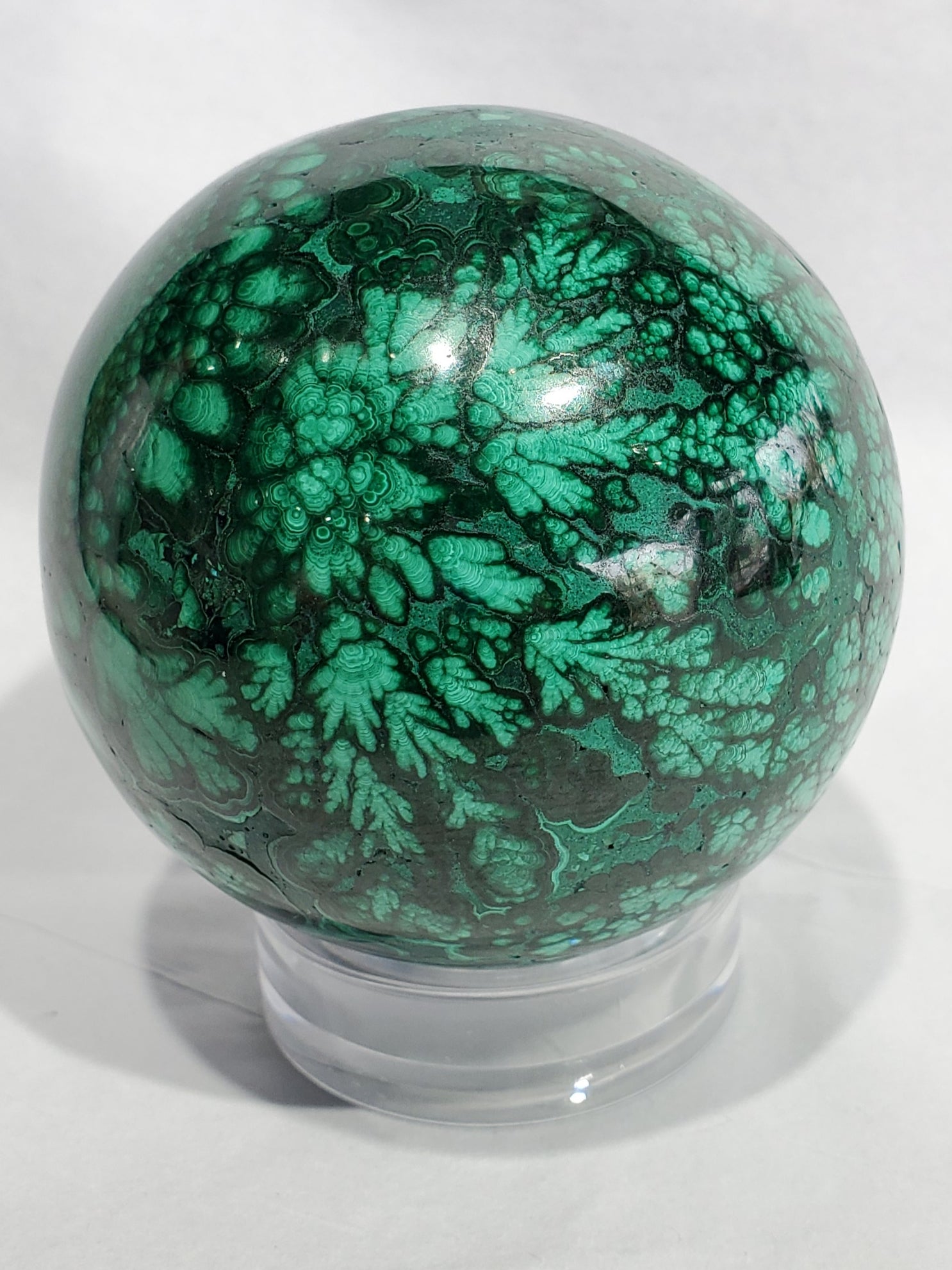 Malachite Sphere,  Congo