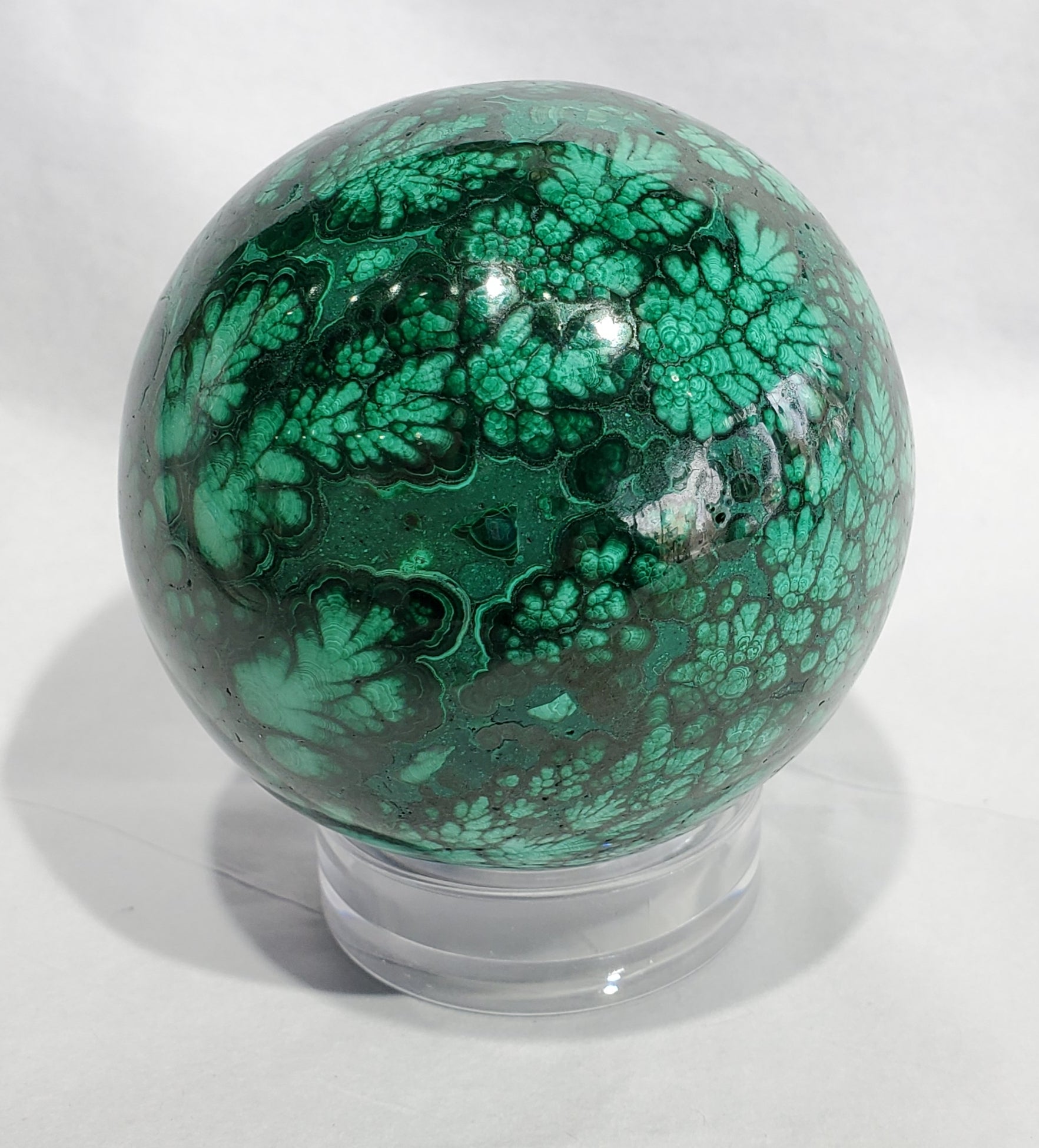 Malachite Sphere,  Congo