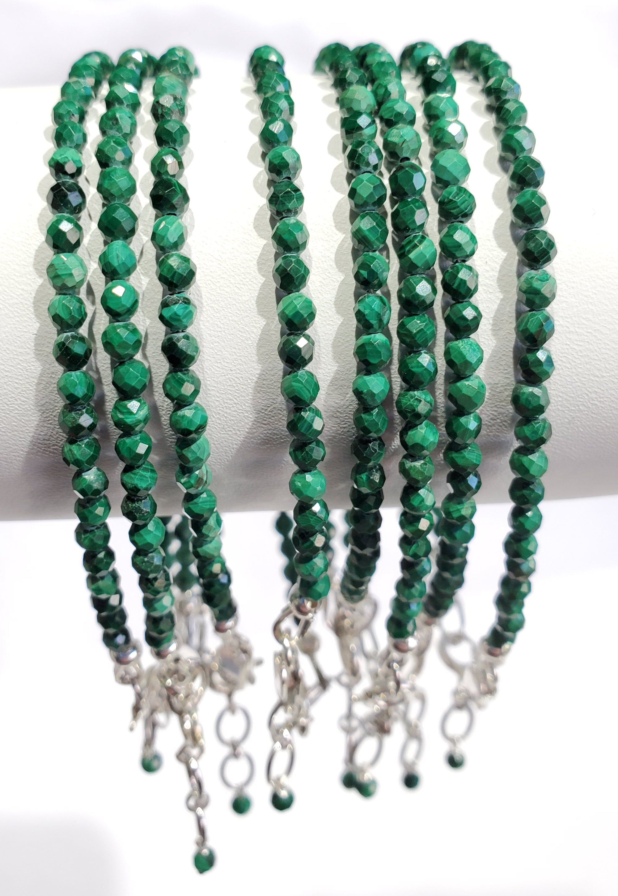 Faceted Malachite Bracelet