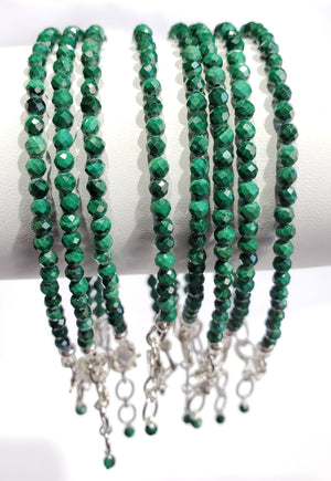 Faceted Malachite Bracelet