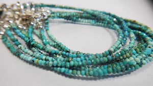 Faceted Turquoise Bracelet