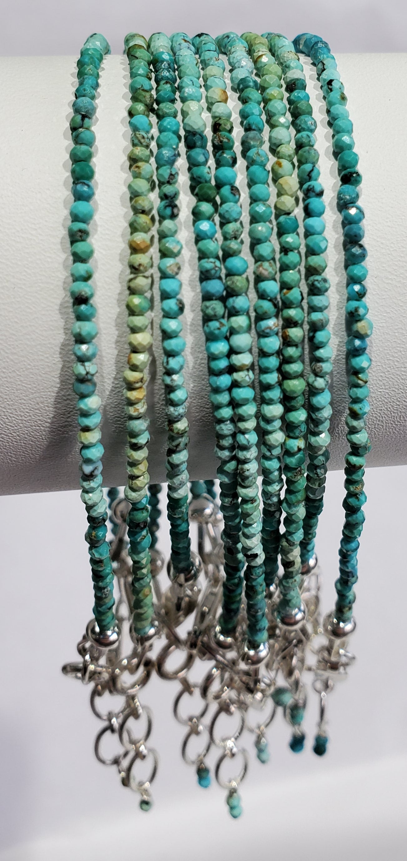 Faceted Turquoise Bracelet