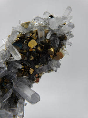 Pyrite on Quartz