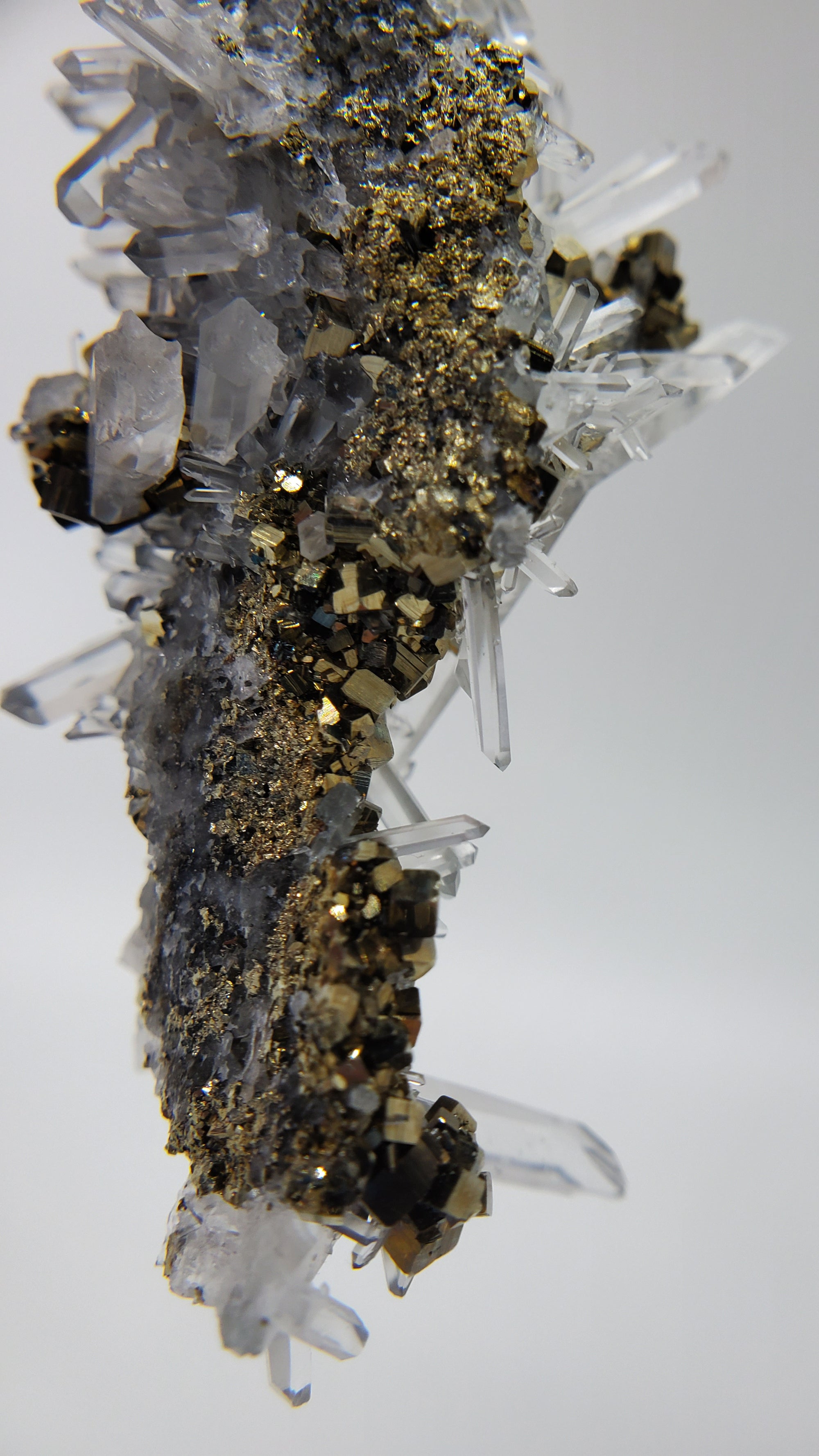 Pyrite on Quartz