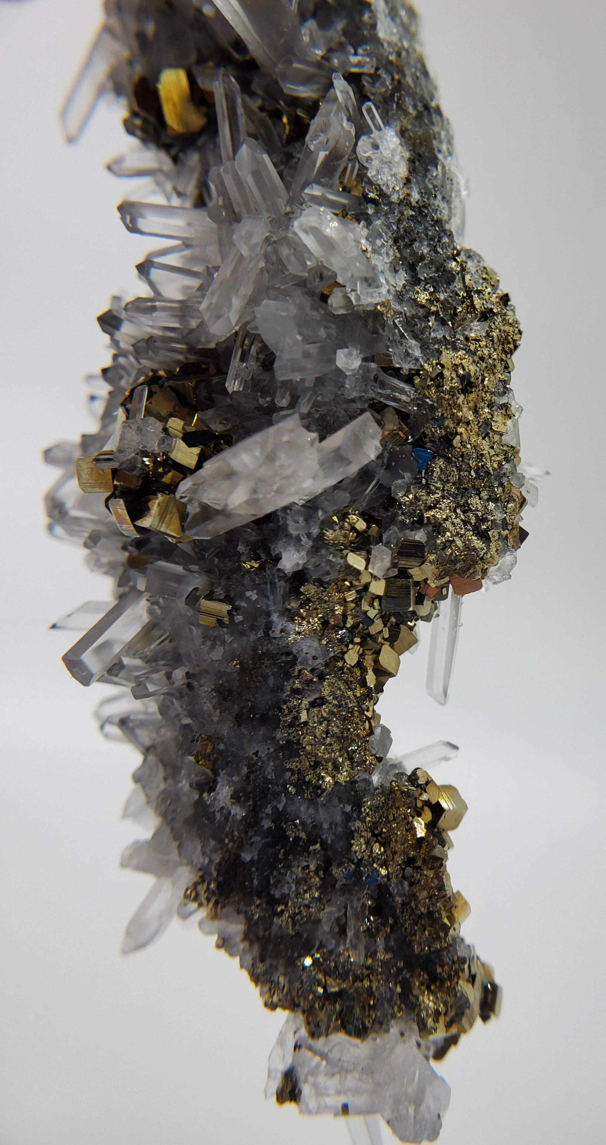 Pyrite on Quartz