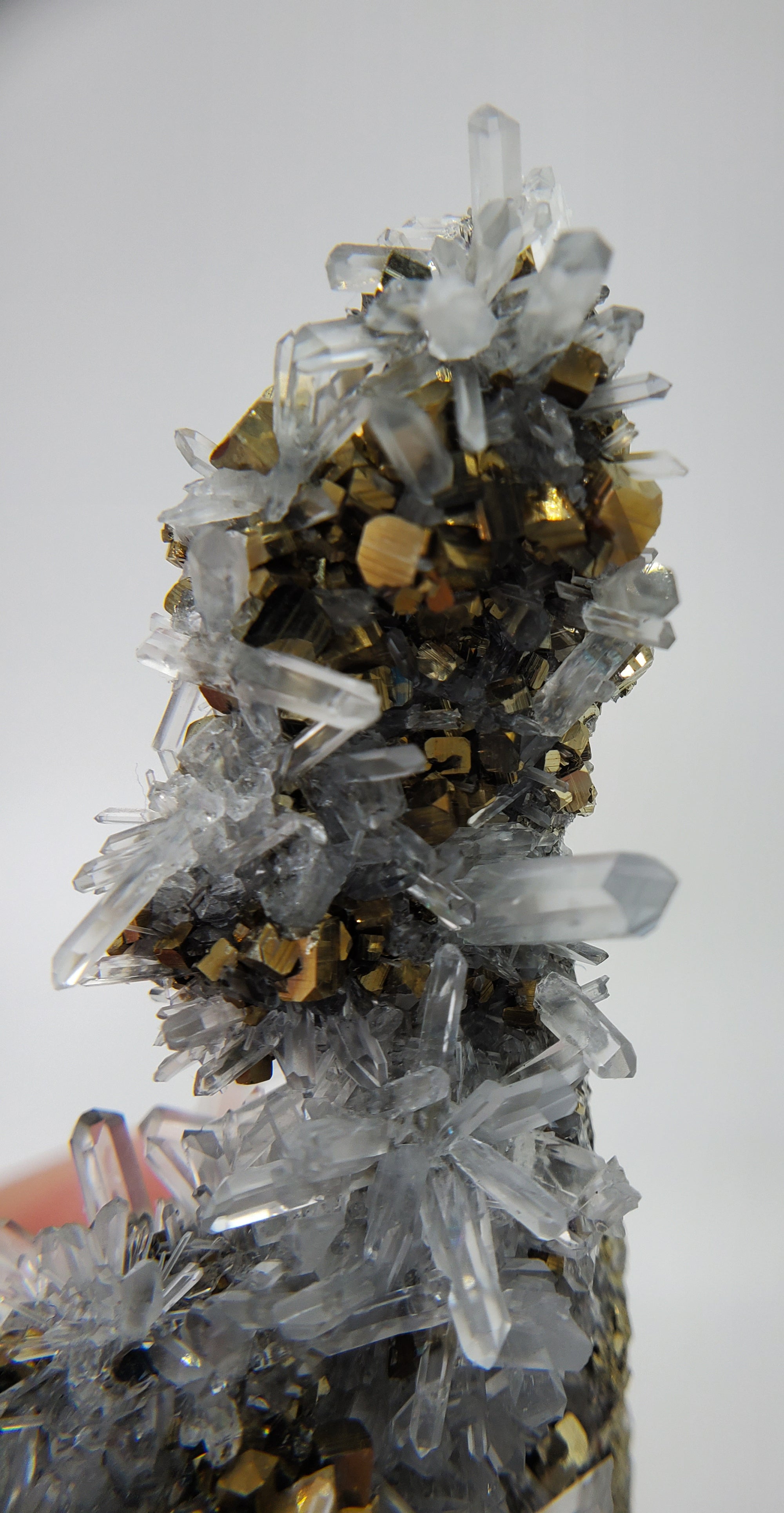 Pyrite on Quartz