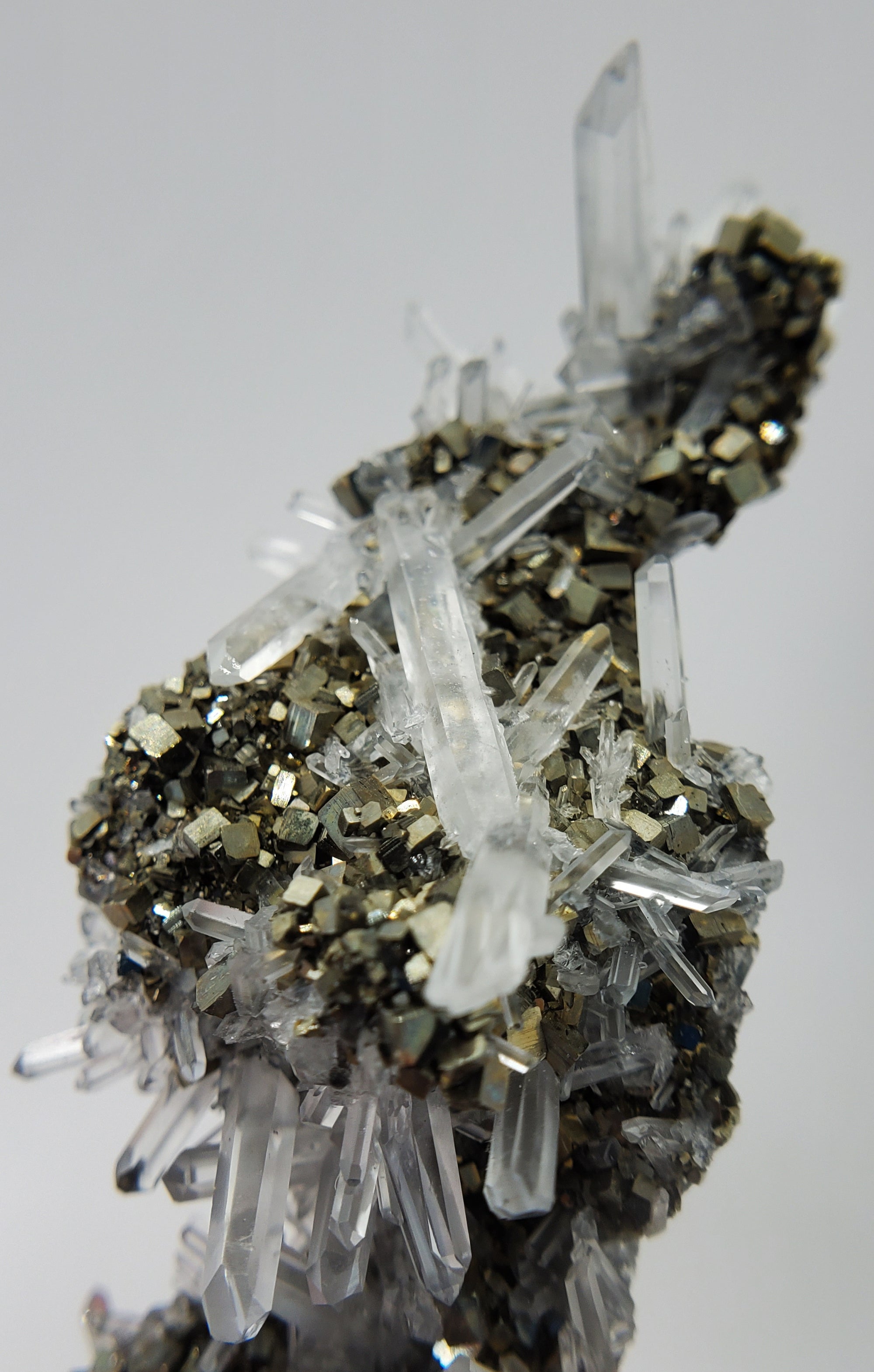 Pyrite on Quartz