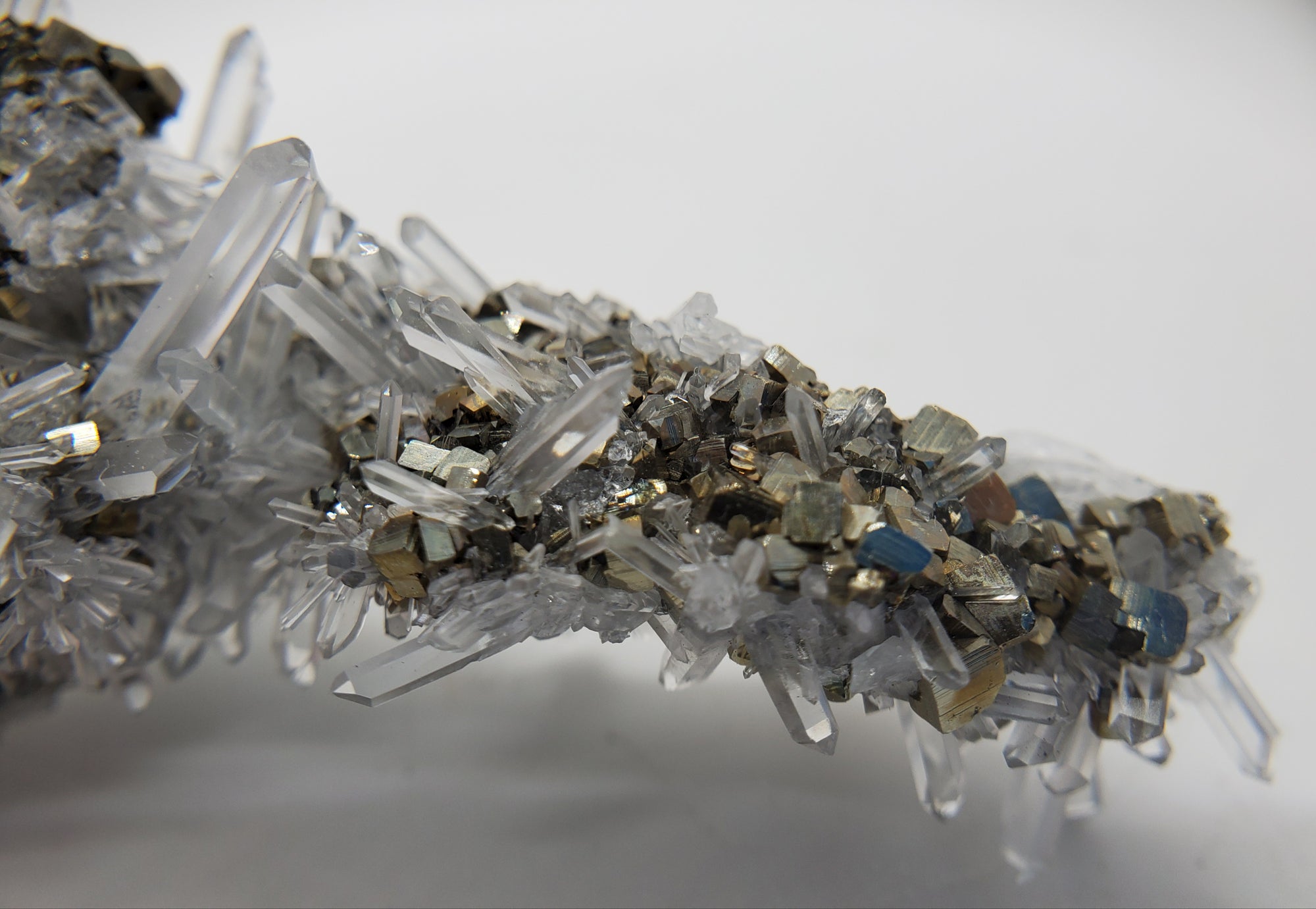 Pyrite on Quartz