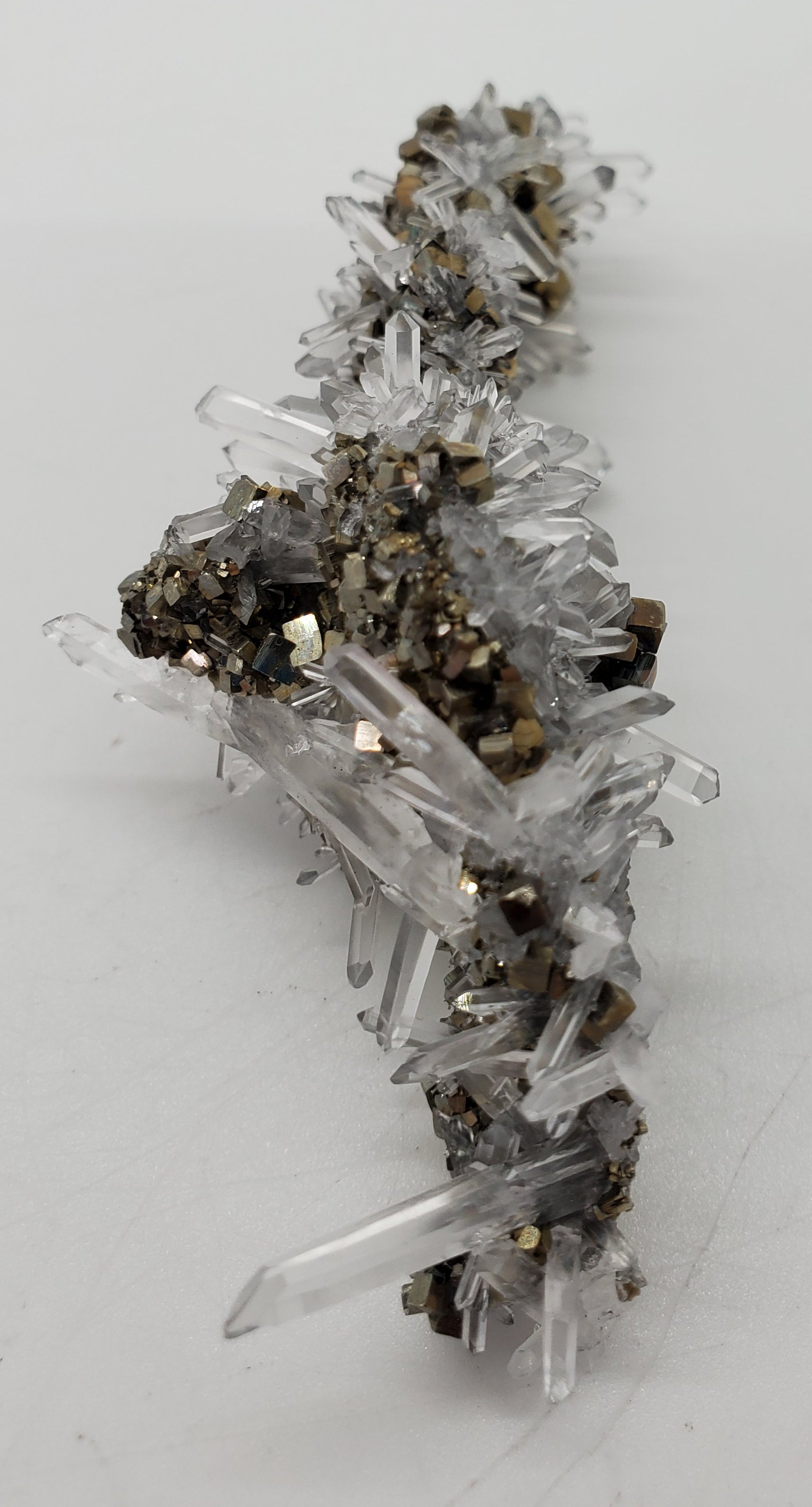 Pyrite on Quartz