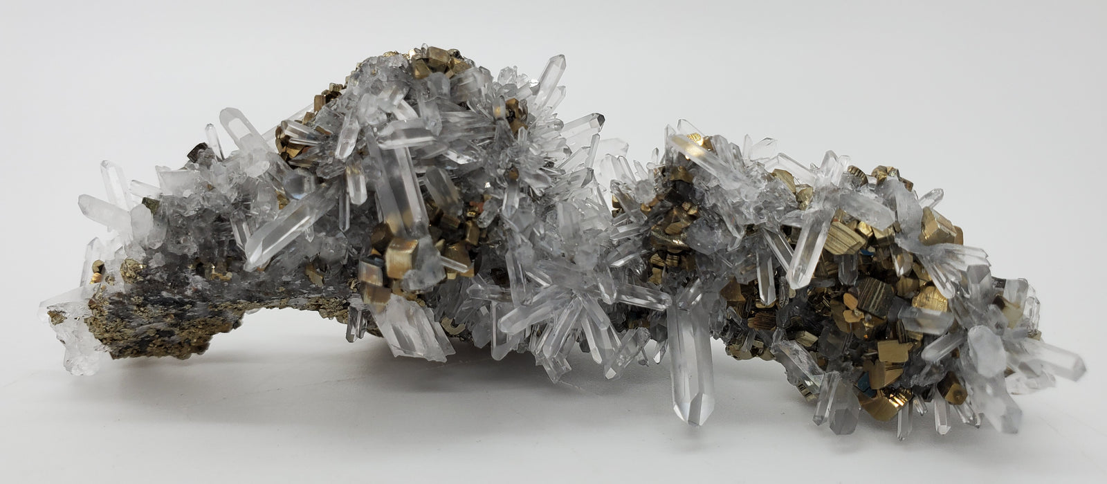 Pyrite on Quartz