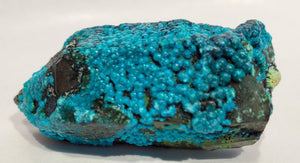 Chrysocolla over Quartz from Peru