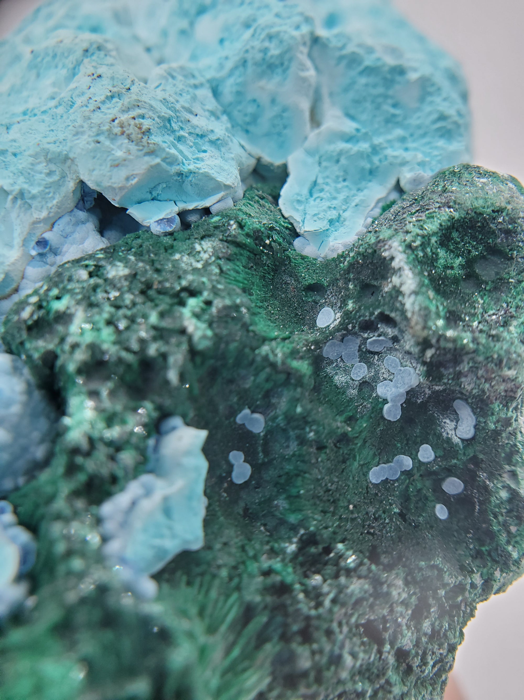Chrysocolla w/ Malachite and Shattuckite