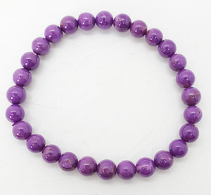 Phosphosiderite Bead Bracelet 7mm