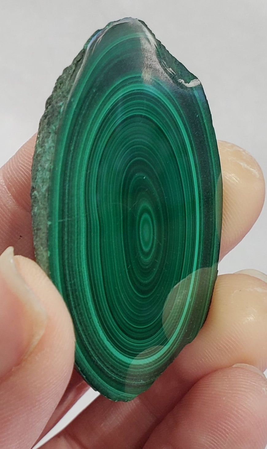 Malachite Nodule Slice