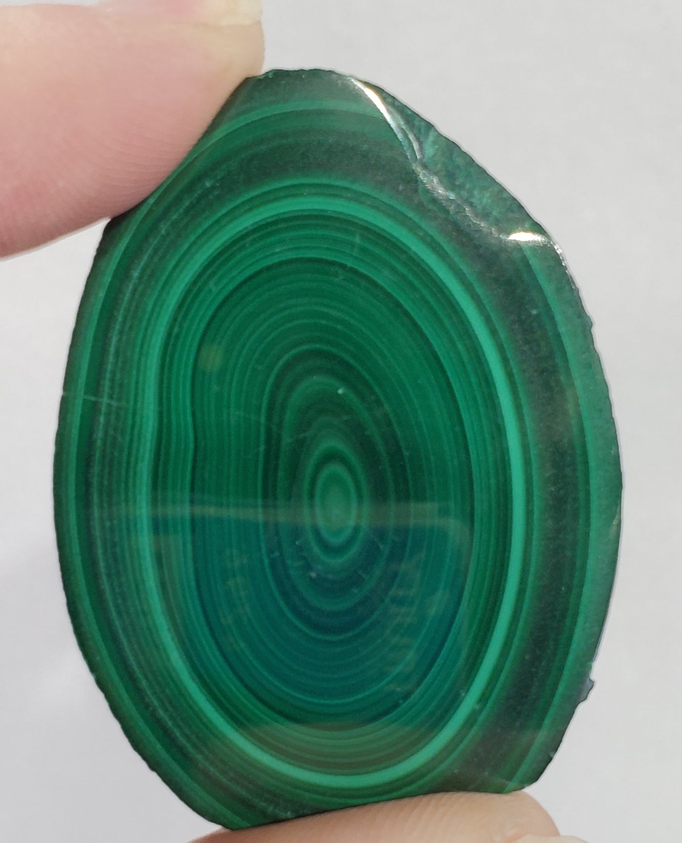Malachite Nodule Slice