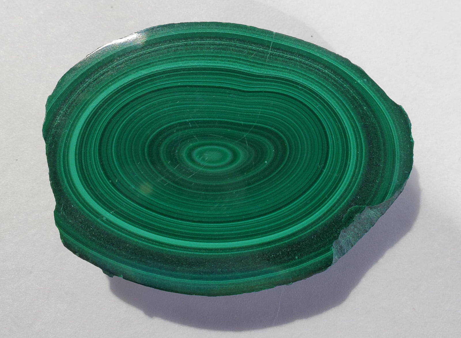 Malachite Nodule Slice