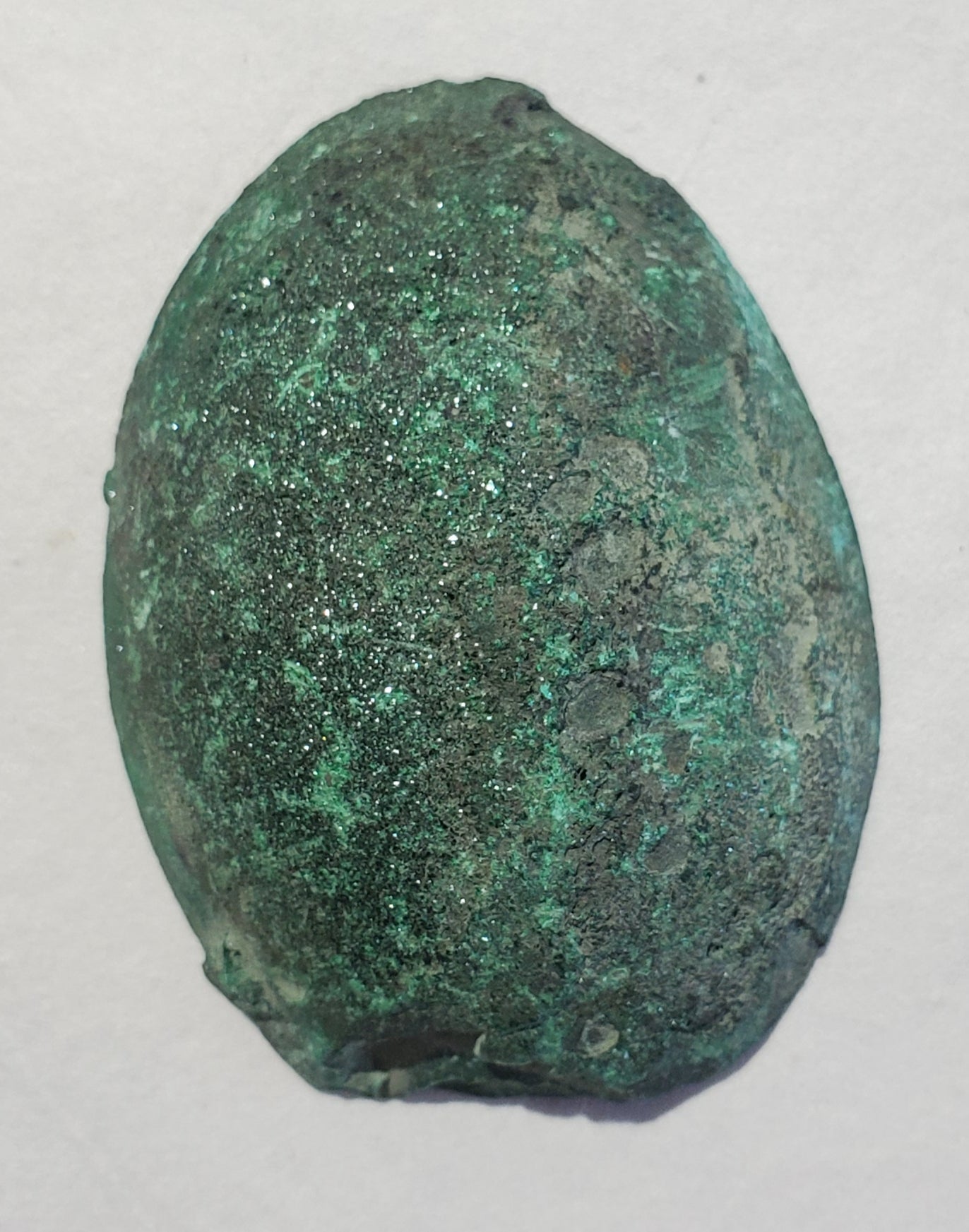 Malachite Nodule Slice