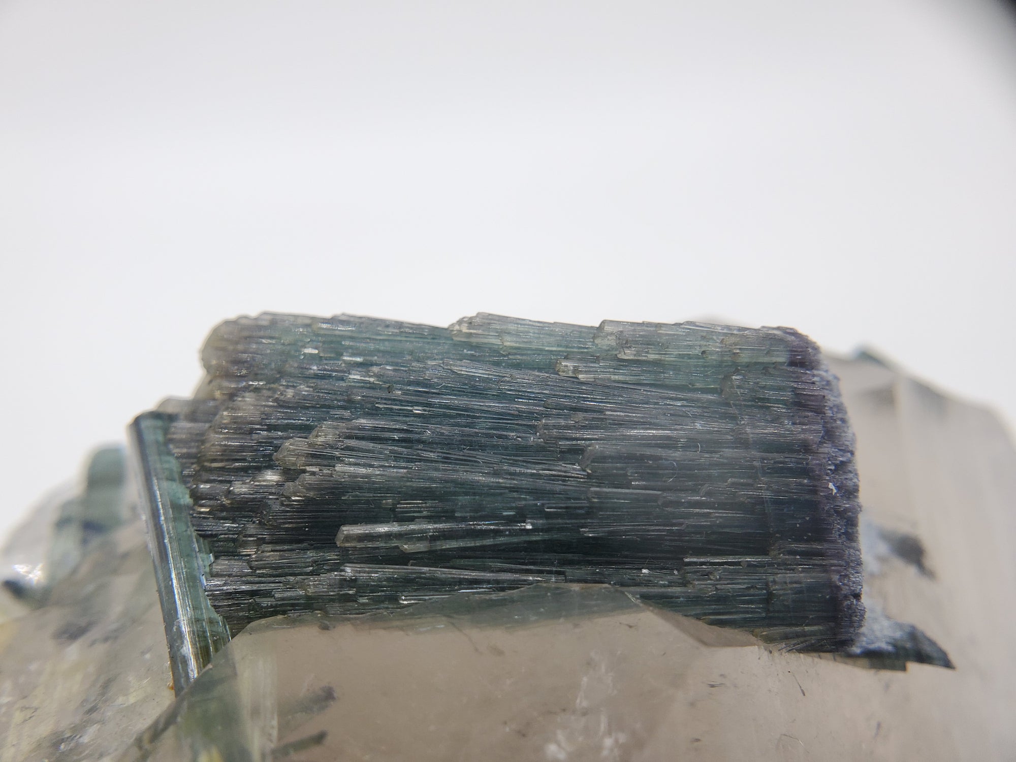 Indicolite Tourmaline with Quartz