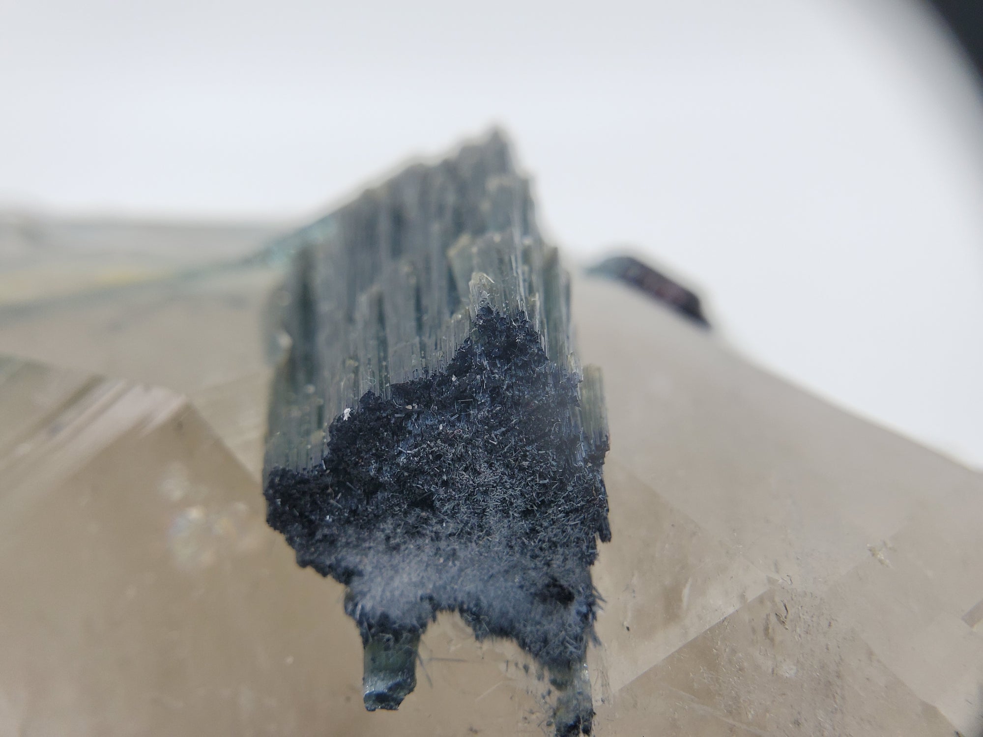 Indicolite Tourmaline with Quartz