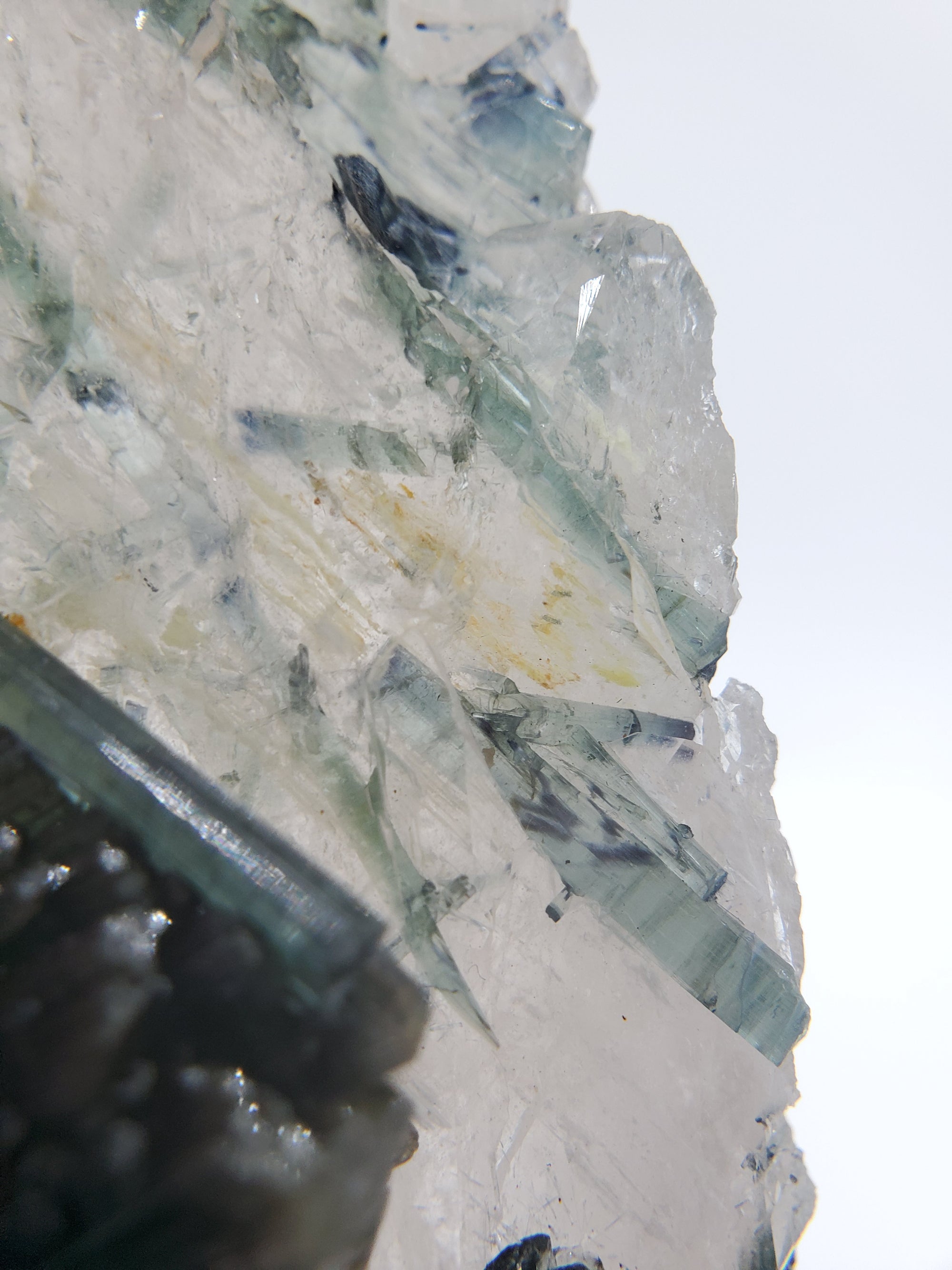 Indicolite Tourmaline with Quartz