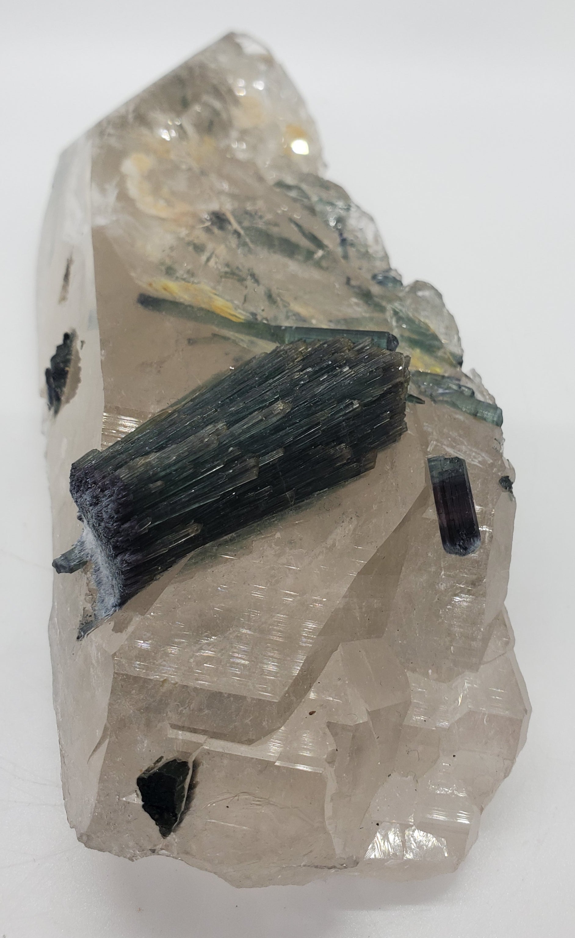 Indicolite Tourmaline with Quartz