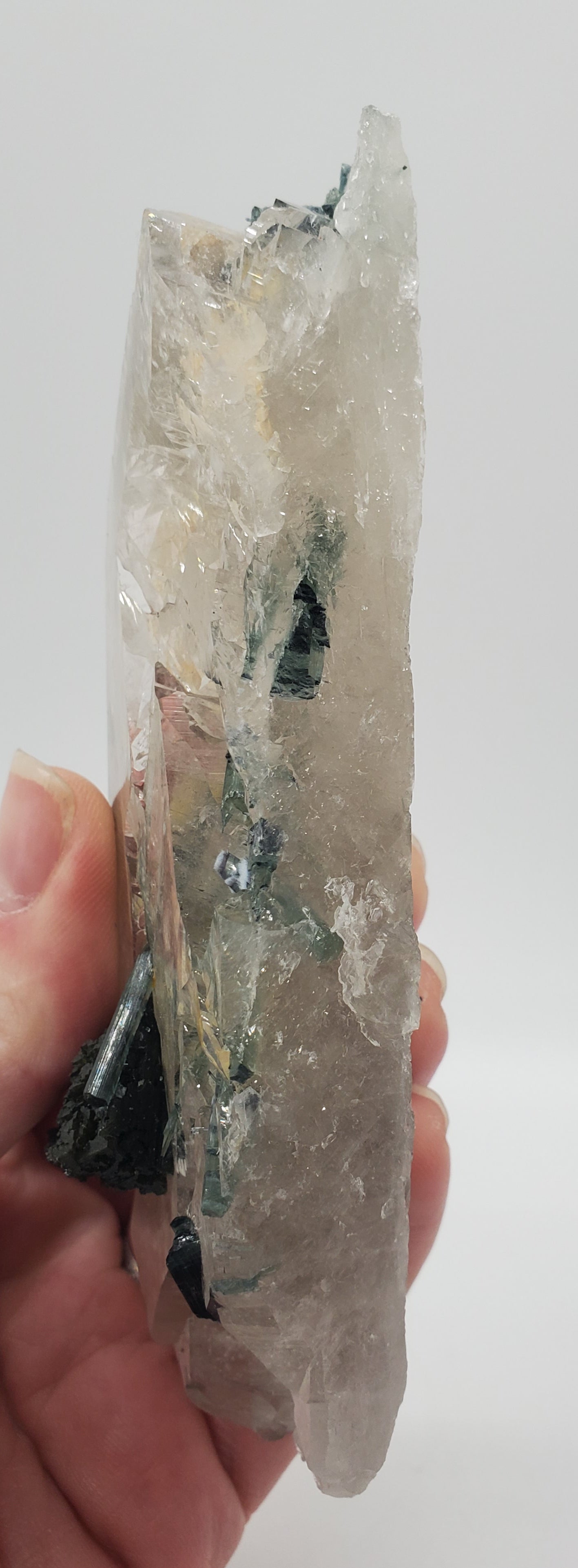 Indicolite Tourmaline with Quartz