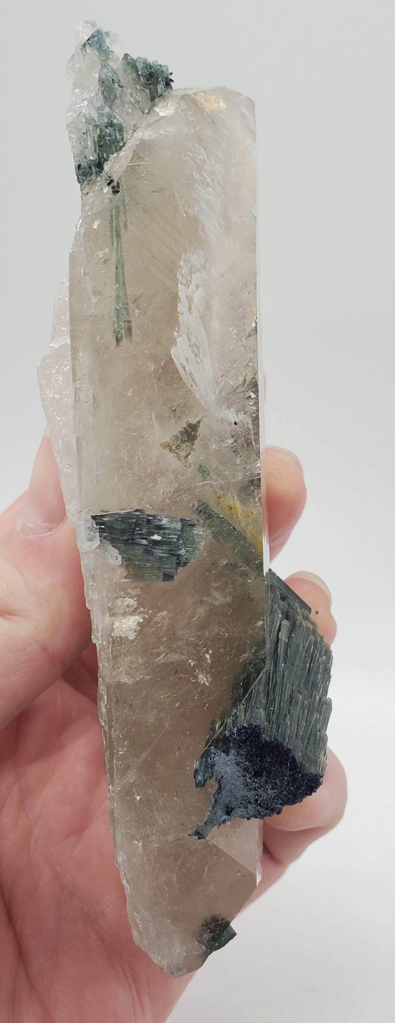 Indicolite Tourmaline with Quartz