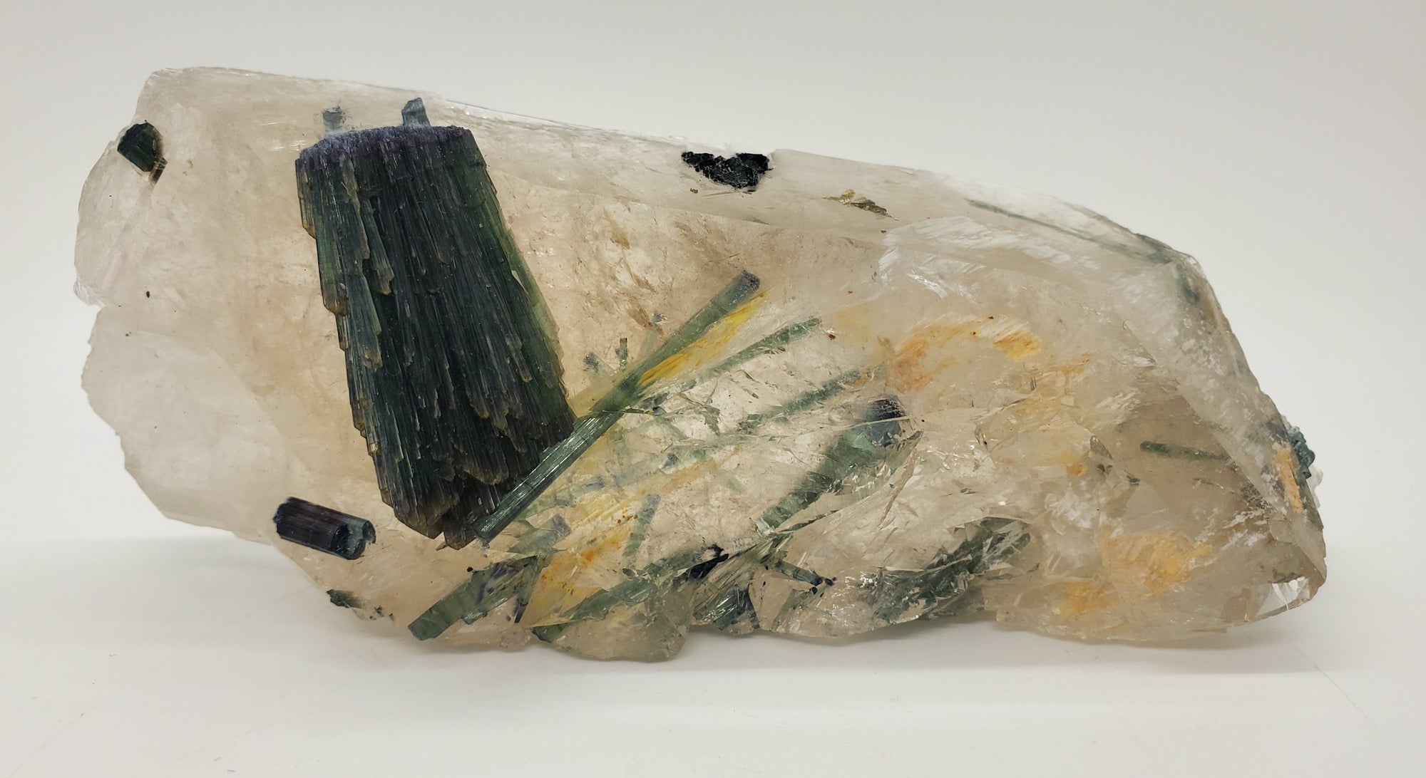Indicolite Tourmaline with Quartz