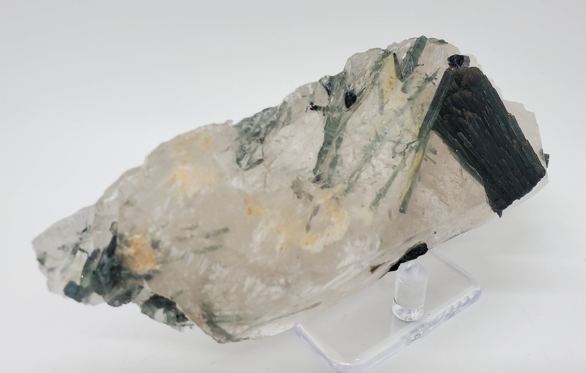 Indicolite Tourmaline with Quartz