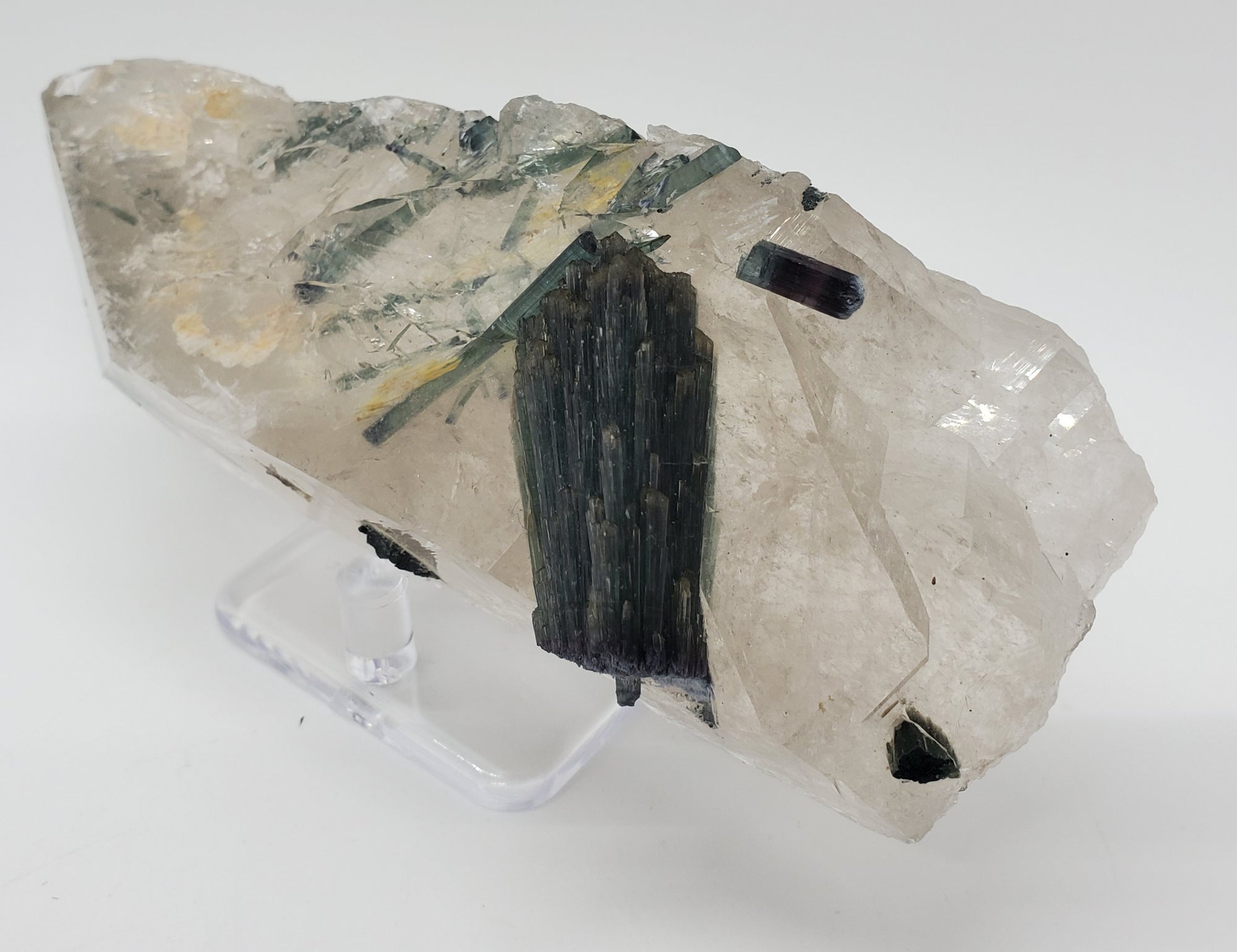 Indicolite Tourmaline with Quartz