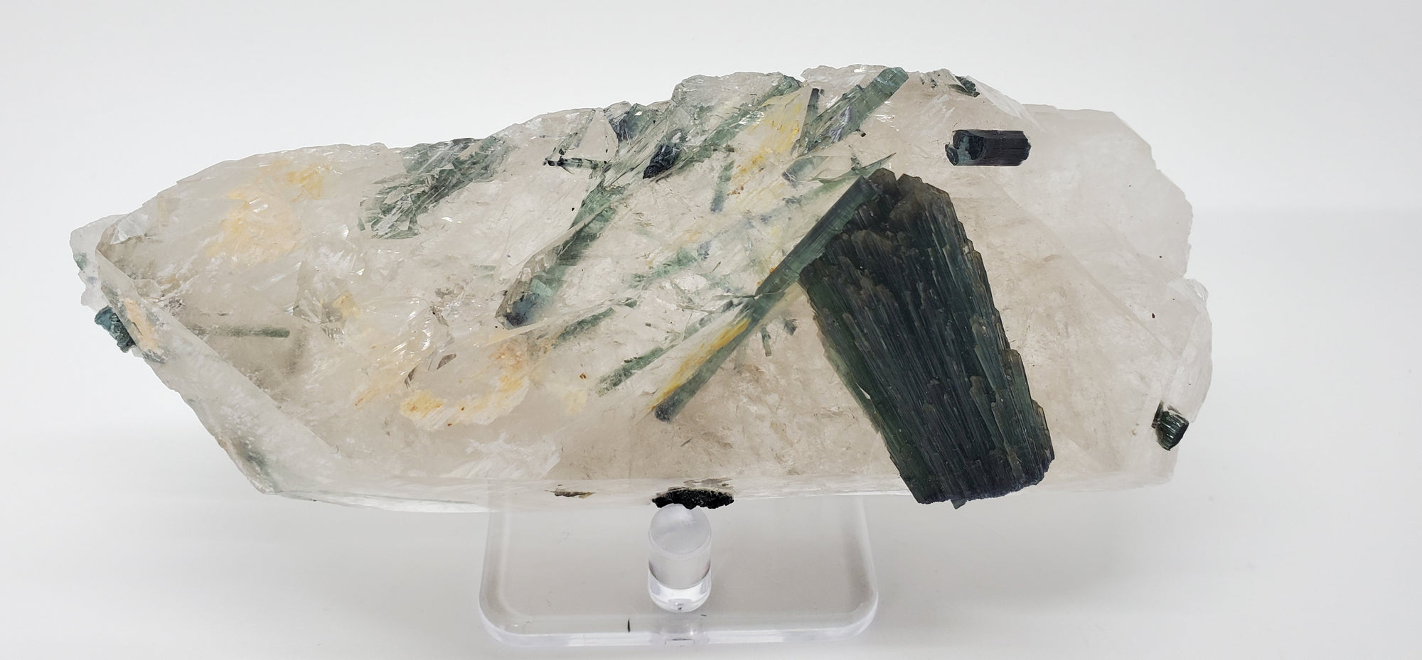 Indicolite Tourmaline with Quartz