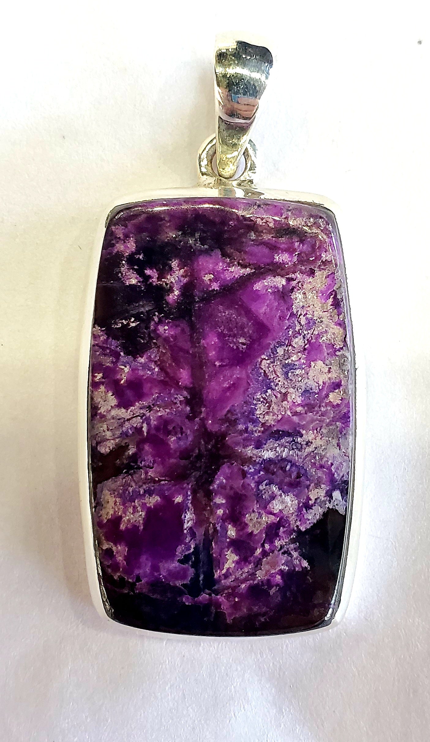 Sugilite Pendant in Sterling Silver