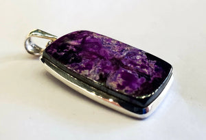 Sugilite Pendant in Sterling Silver