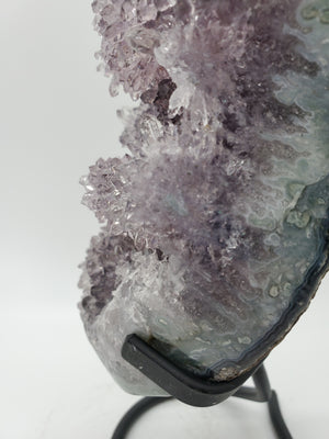 Amethyst Stalactite Formation on Custom Metal Stand (Uruguay)