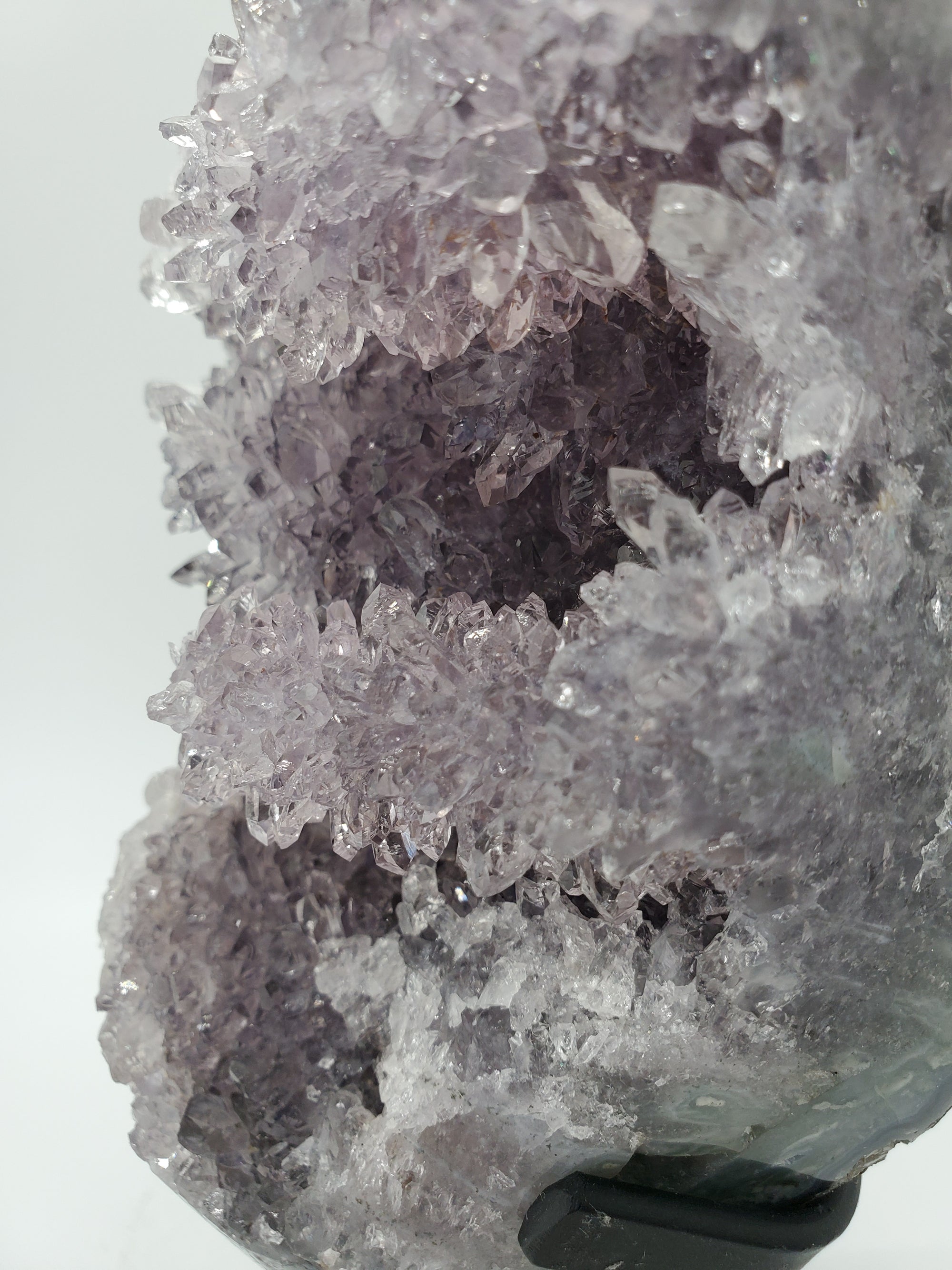 Amethyst Stalactite Formation on Custom Metal Stand (Uruguay)